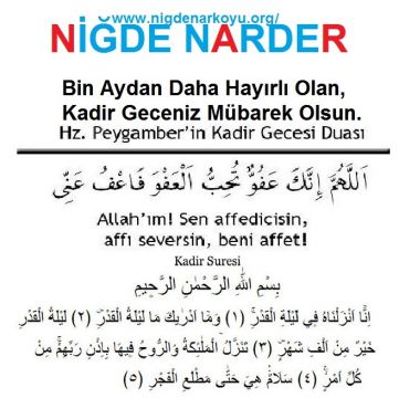 KANDİLİNİZ MÜBAREK OLSUN